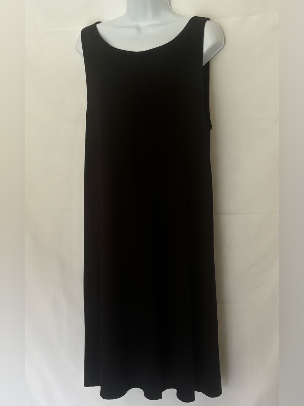 Eileen Fisher Black Sleeveless Maxi Flare Dress